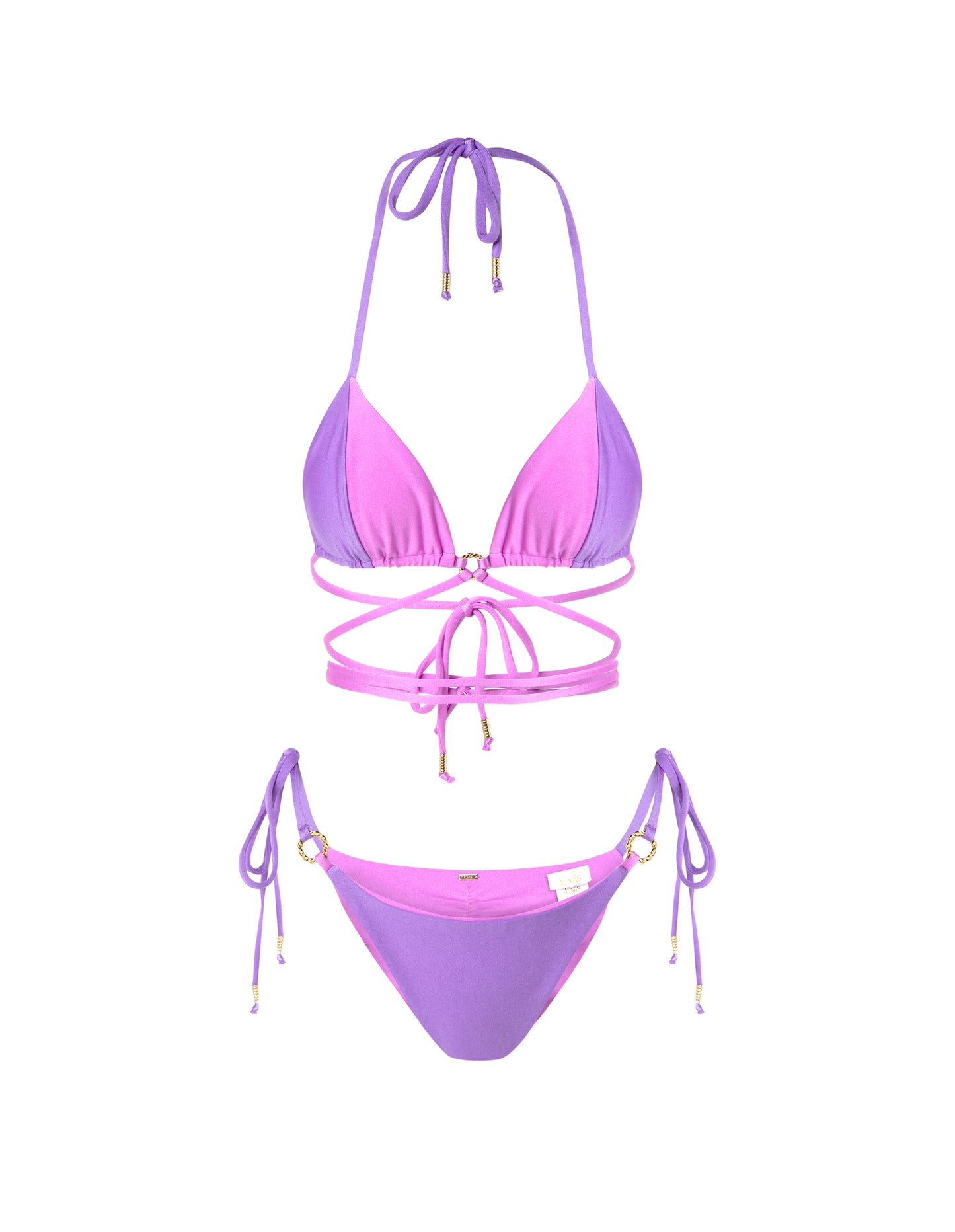 Swimsuit Angello Pink Bubble Top